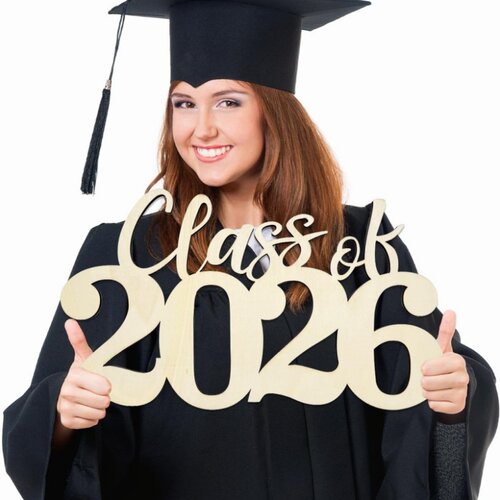 2026毕业典礼木质手举牌拍照挂牌