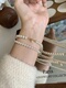 净手围定制 礼盒包装 长期主义施家珍珠手链 百搭叠戴小米珠手串
