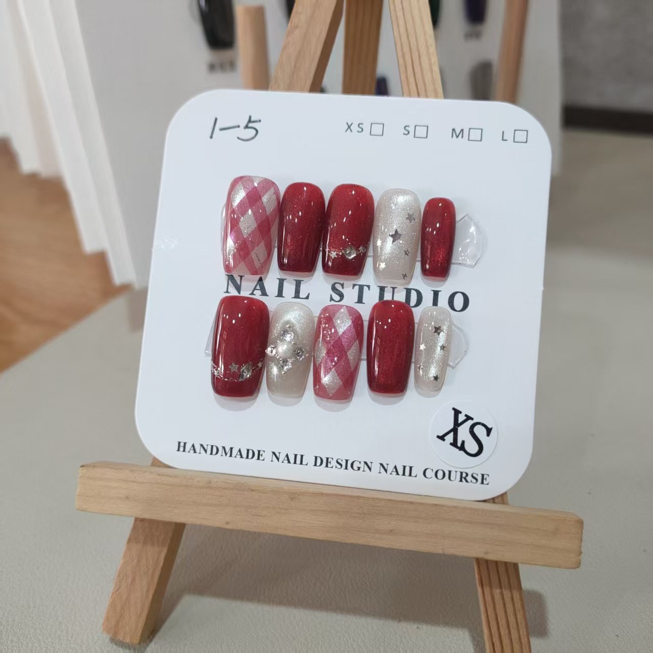 中方XS码1-1纯手工穿戴甲孤品现货一物一拍两副包邮不含佩戴工具,淘宝优惠券,粉丝福利购,淘宝优惠卷