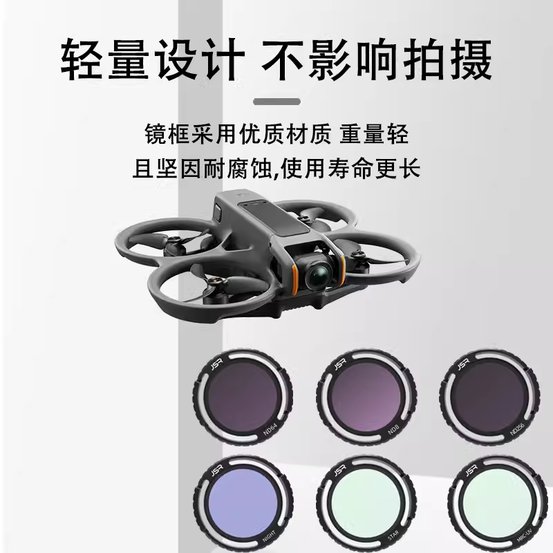 适用于大疆DJI Avata 2滤镜穿越机镜头UV保护镜ND减光