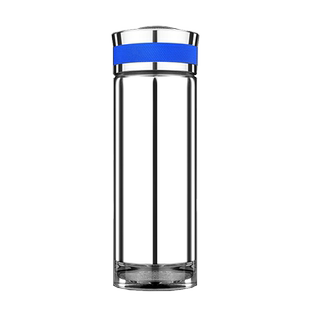 高档玻璃内胆保温杯男女双层真空玻璃大容量泡茶杯刻字定制水杯子