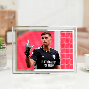 马丁内斯相框球星周边装饰画桌面摆件卧室海报照片定制房间挂画