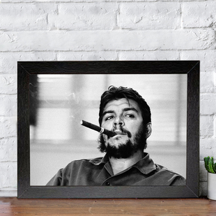 切格瓦拉相框桌面摆台仿木制摆件定制送礼物装饰画免打孔挂画周边