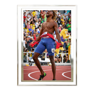 诺亚莱尔斯玻璃相框短跑明星桌面摆件摆台海报照片定制礼物装饰画