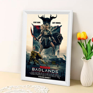 铁血战士杀戮之地相框木质有框装饰画房间壁画挂墙上卧室挂画礼物