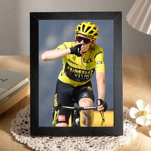 温格高公路自行车桌面木质摆台房间装饰画照片送礼物周边