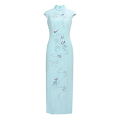 2664清雅明卉盖世红颜中国风复古气质高端设计感日常百搭汉服旗袍