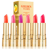 雅邦胡萝卜素温变唇膏 变色口红防水咬唇妆学生初学者网红款 代发