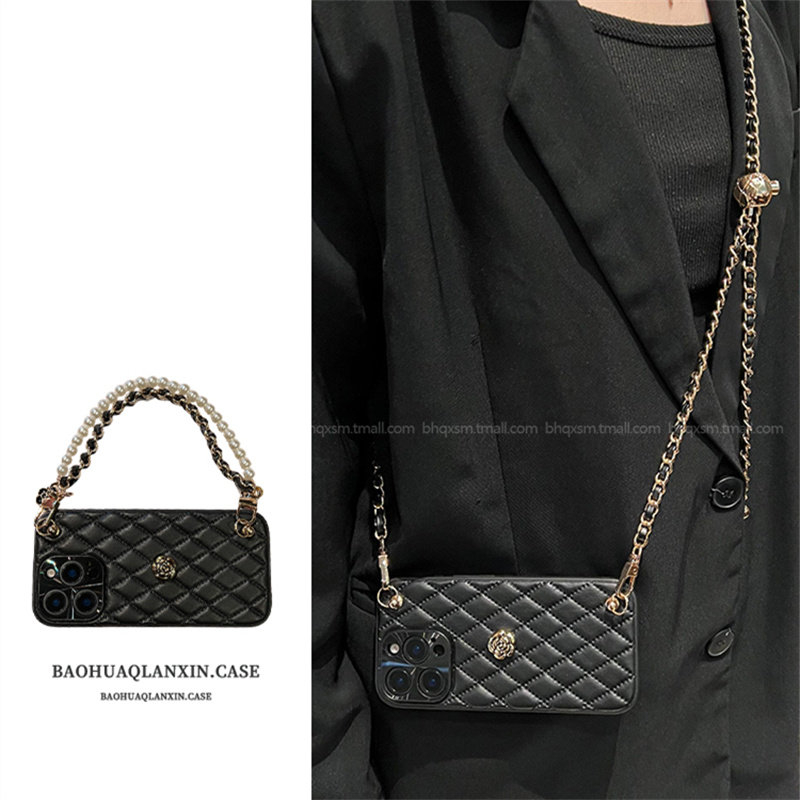 斜挎可背挂绳适用苹果16promax手机壳iPhone15promax小香风菱格皮质12promax全包14promax小香风13轻奢15防摔,3C数码配件,手机保护套/壳,淘宝优惠券,粉丝福利购,淘宝优惠卷