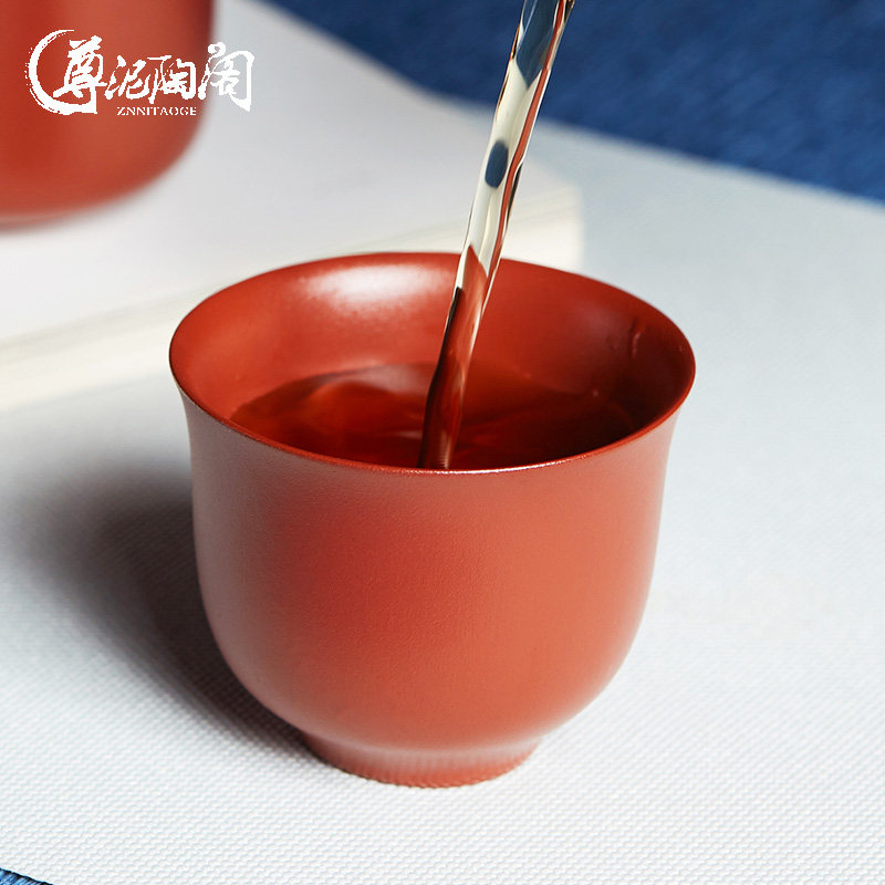 宜兴功夫茶具原矿朱泥