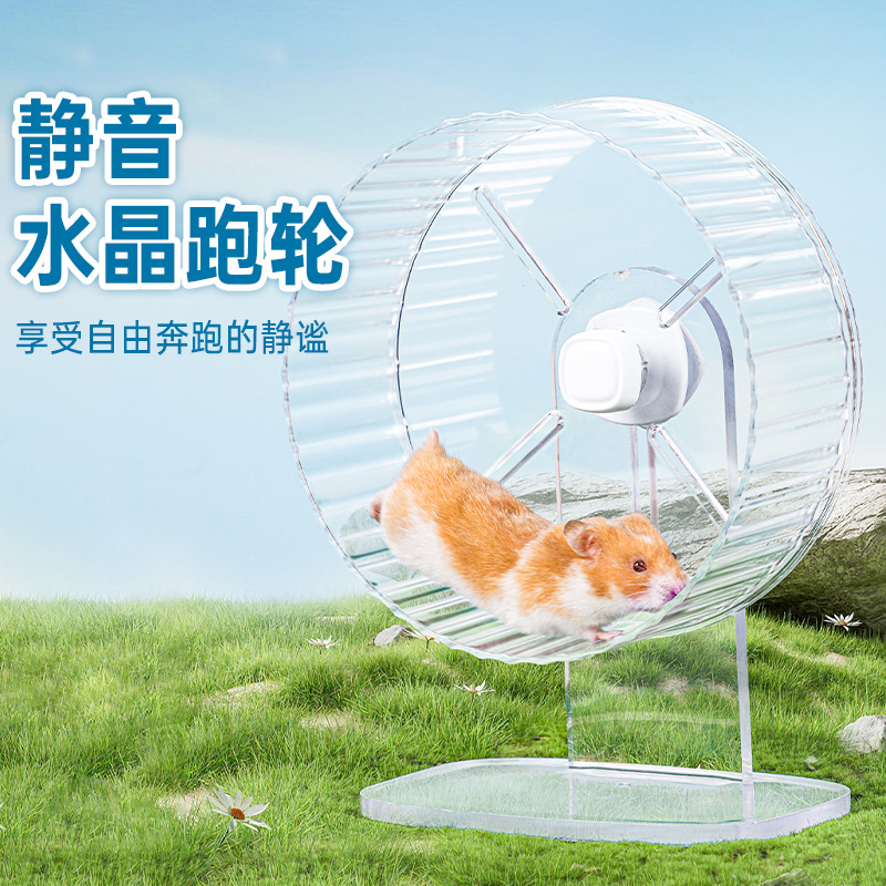 超静音水晶跑轮一体成型不卡脚