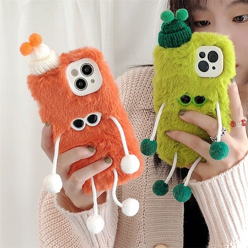 毛绒三星手机壳保护套全包防摔