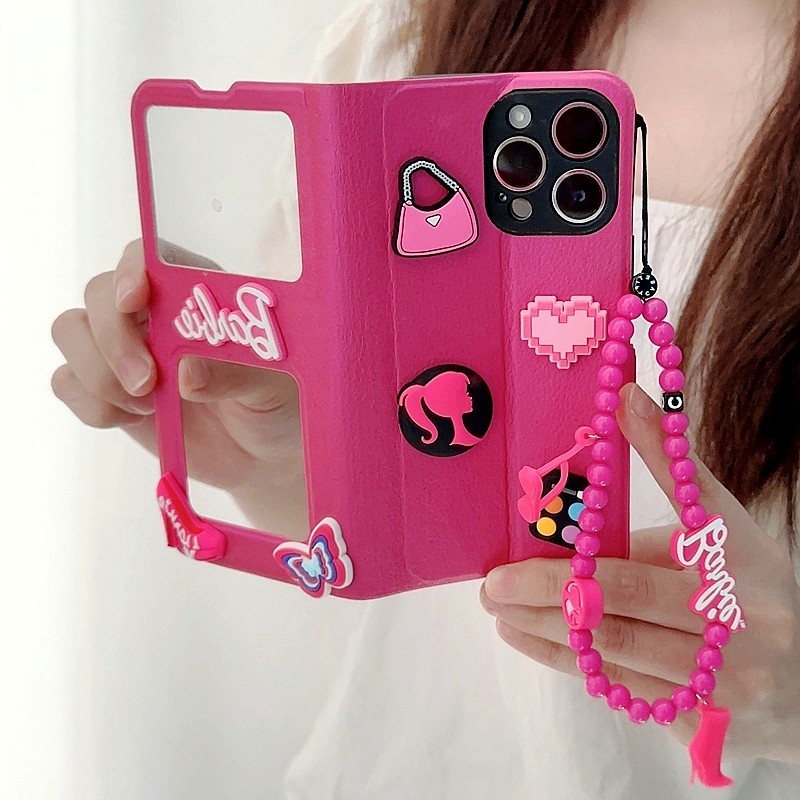 枚红色芭比娃娃适用iPhone15promax苹果13手机壳12