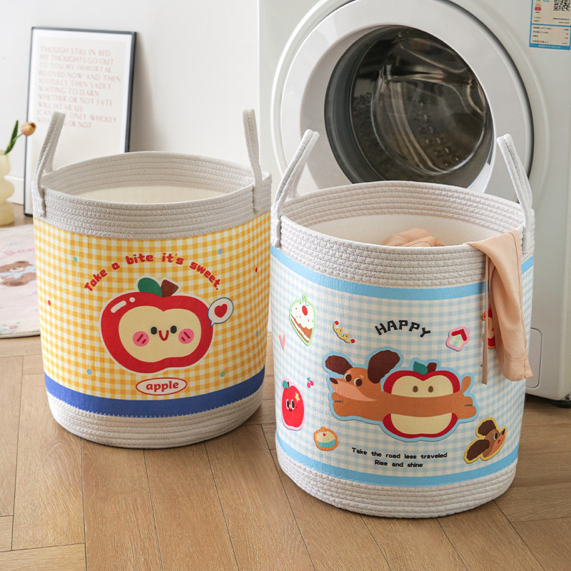 创意可爱脏衣服收纳筐高级感家用卫生间脏衣篓柜下脏衣篮可折叠,收纳整理,脏衣篮,淘宝优惠券,粉丝福利购,淘宝优惠卷