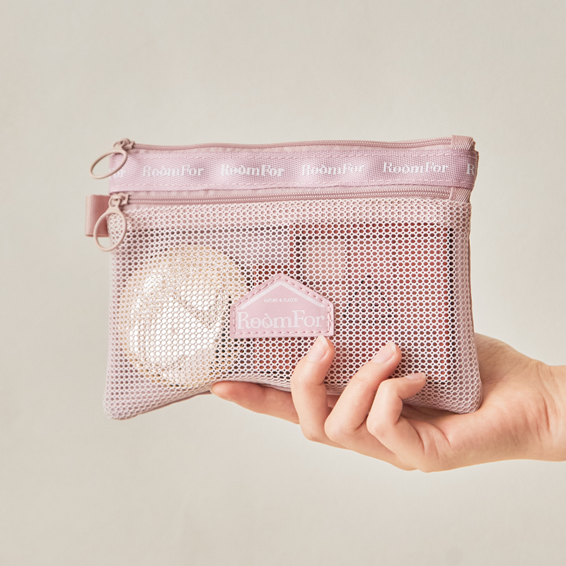 旅行网袋收纳包小号随身便捷化妆包内洗漱杂物耳机卫生巾方便携带