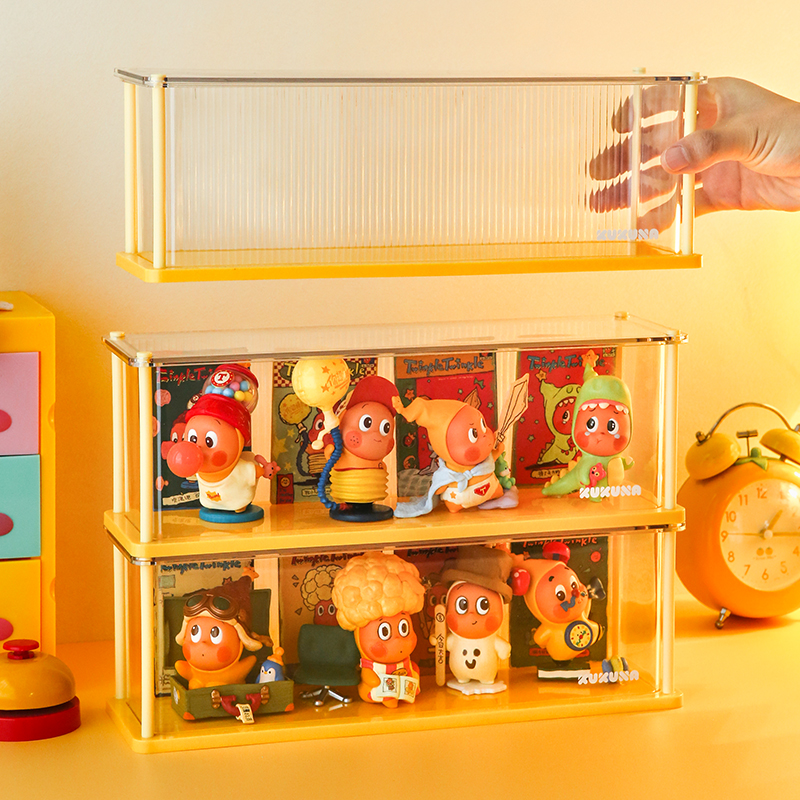 【底板可插卡片】星星人展示盒