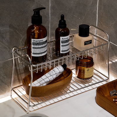 不锈钢化妆品置物架，通风防潮