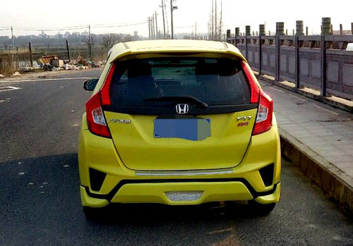 14-16款飞度GK5改装MODULO款后唇 日版后扰流 小包围雾灯罩