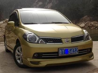 老款骐达小包围改装 骐达前后唇侧裙尾翼加装 骐达改装保险杠