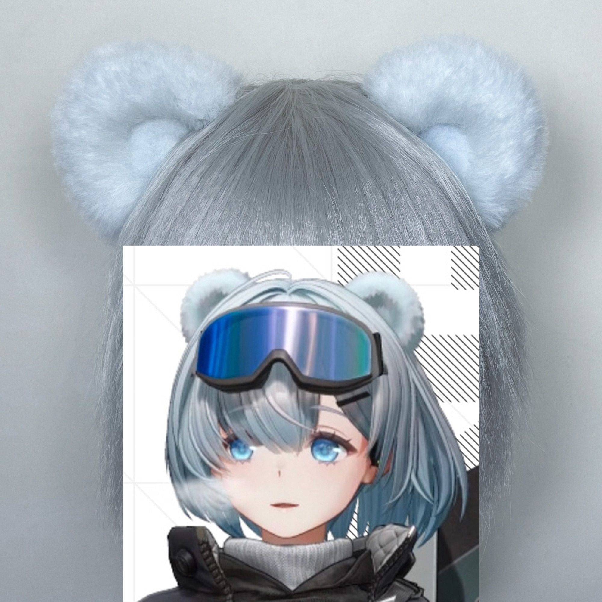 明日方舟终末地昼雪cos耳朵兽耳配件cosplay道具头饰发箍发夹