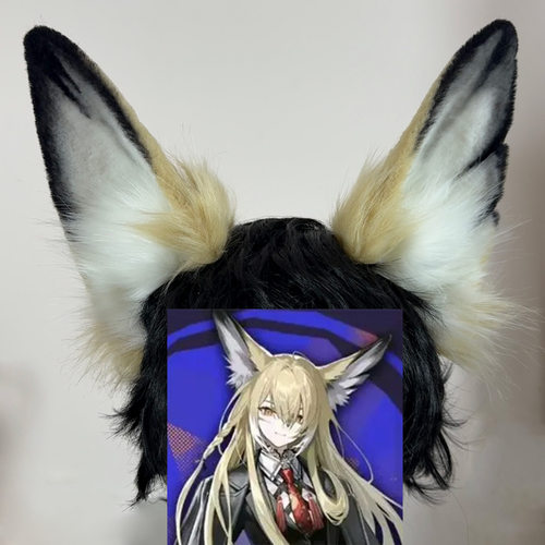 明日方舟忍冬耳朵cosplay道具配件忍冬cos兽耳头饰发箍发夹