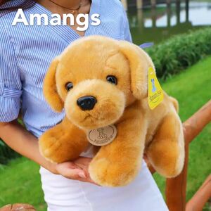 正版Amangs金毛犬公仔毛绒玩具可爱小狗狗玩偶布娃娃七夕礼物女友