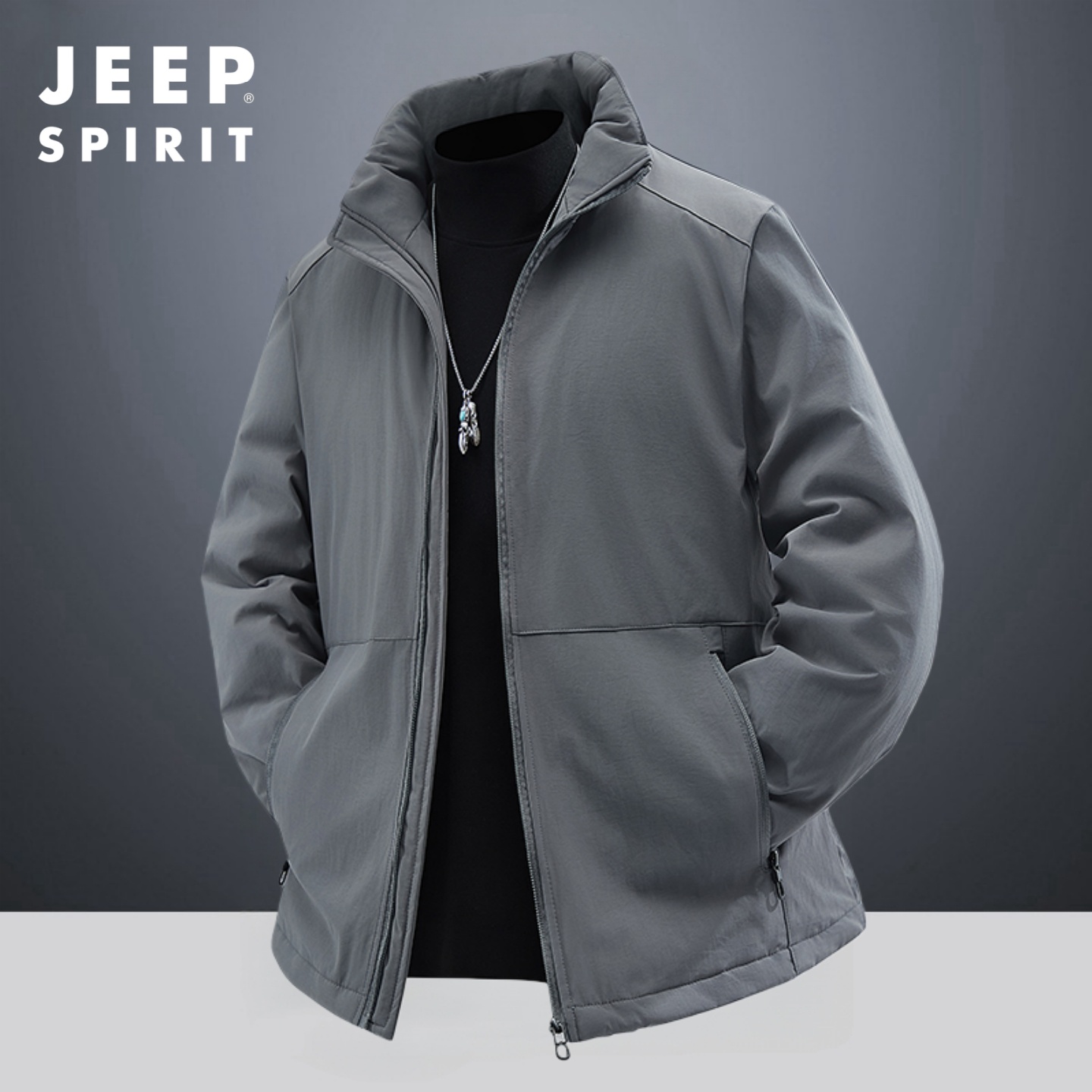 （白鸭绒）爸爸冬装羽绒服外套