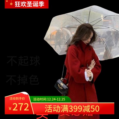 双面羊绒大衣女中长款保暖