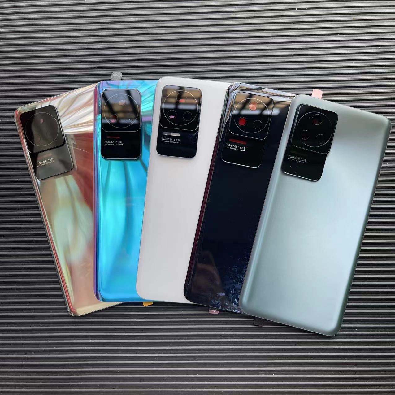 适用于红米K50 玻璃替换后盖Redmi K50Pro手机电池盖改装后屏透明