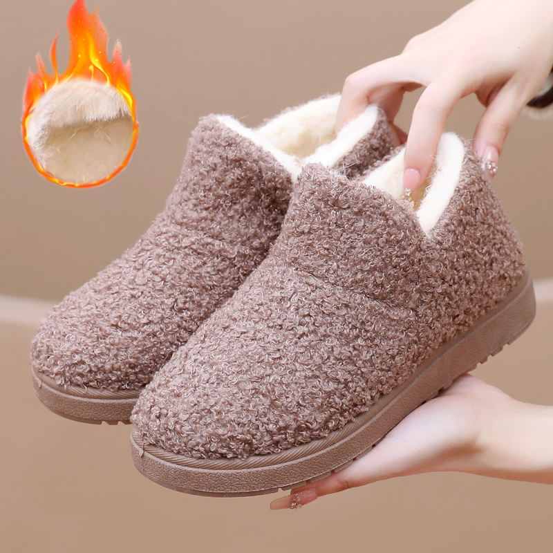 厚底雪地靴女冬季老北京布鞋加绒