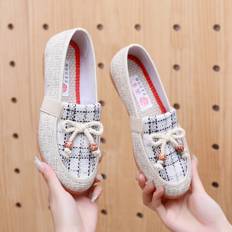 小香风女鞋新款老北京布鞋女浅口一脚蹬软底单鞋平底休闲鞋妈妈鞋,女鞋,传统布鞋,淘宝优惠券,粉丝福利购,淘宝优惠卷