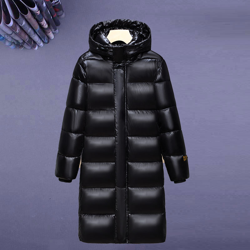 过膝超厚连帽冬季极寒外套高端