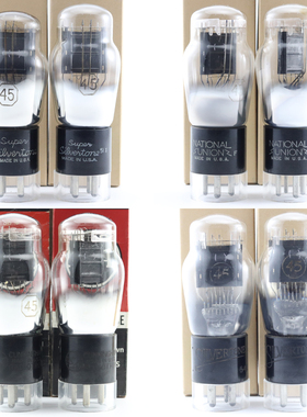 全新美国原盒NU/Silvertone 45/245/345 D环霉屏加强筋45电子管