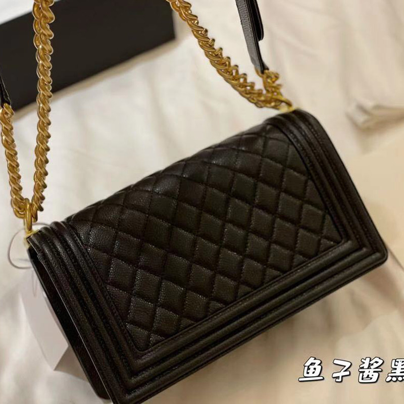 时尚欧美休闲斜挎单肩真皮辣妈小方包金属链条邮差包菱格锁扣包潮