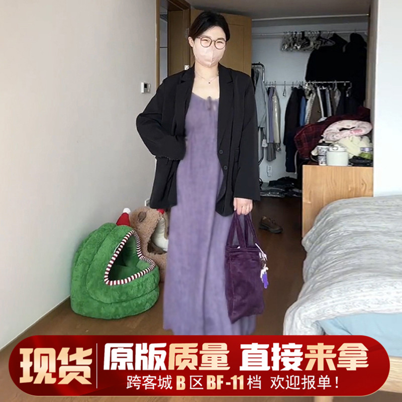 黑色西装外套女装年早春季新款职业套装休闲西服吊带半身裙子