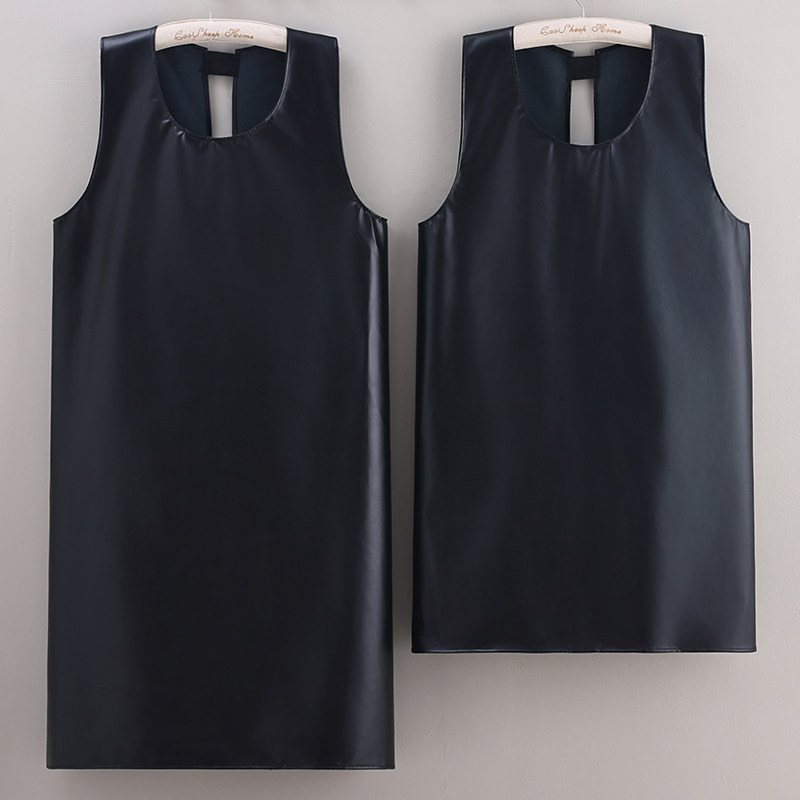 加长加肥马甲pu皮革纯色网红围裙防水防油洗车摆摊做饭工作服定制,家庭/个人清洁工具,围裙,淘宝优惠券,粉丝福利购,淘宝优惠卷