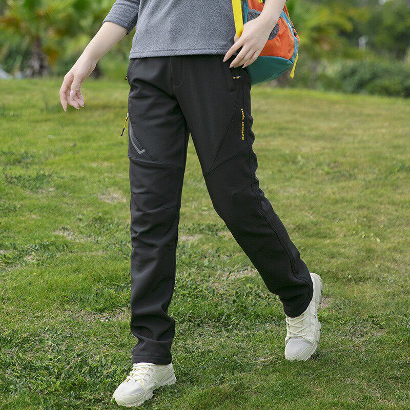 软壳冲锋裤女式秋冬季加绒加厚户外防风防水保暖防寒徒步登山长裤