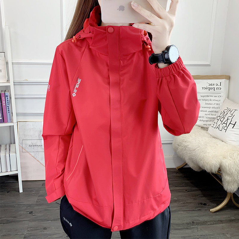 冬季冲锋衣男女三合一加厚两件套羽绒内胆防风防水情侣登山服外套