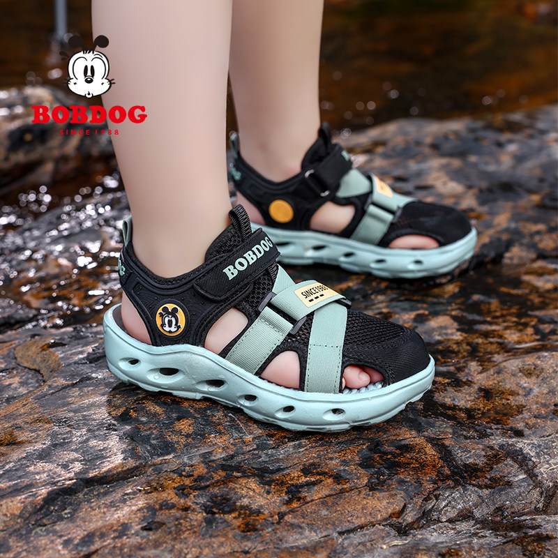 巴布豆儿童凉鞋夏季新款包头防踢中大童涉水溯溪速干男童沙滩鞋