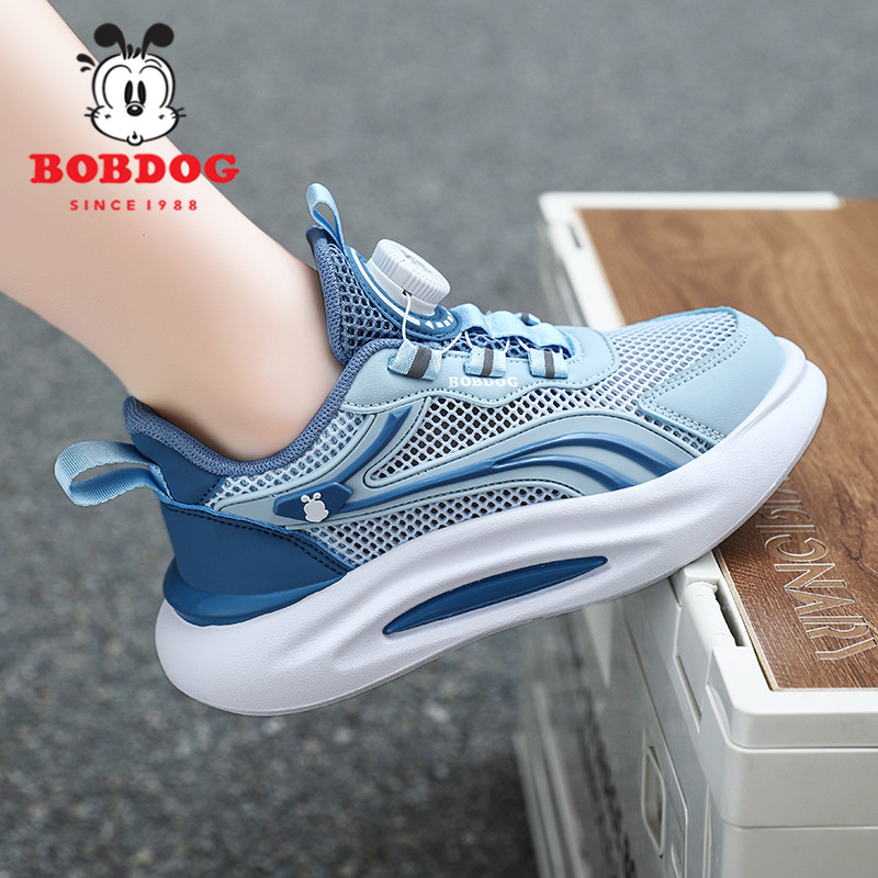 巴布豆儿童运动鞋夏季男孩2026新款中大童面包鞋单网透气休闲鞋子