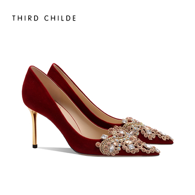 水钻新款婚鞋设计感小众水钻