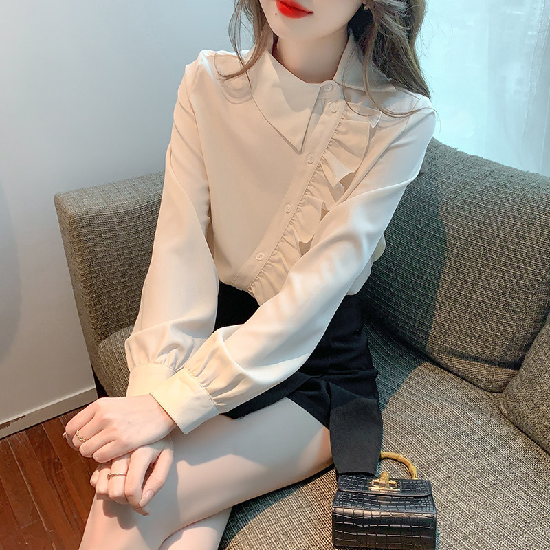 春季雪纺衬衫女装春装2024年新款春秋时尚洋气设计感小众女士衬衣