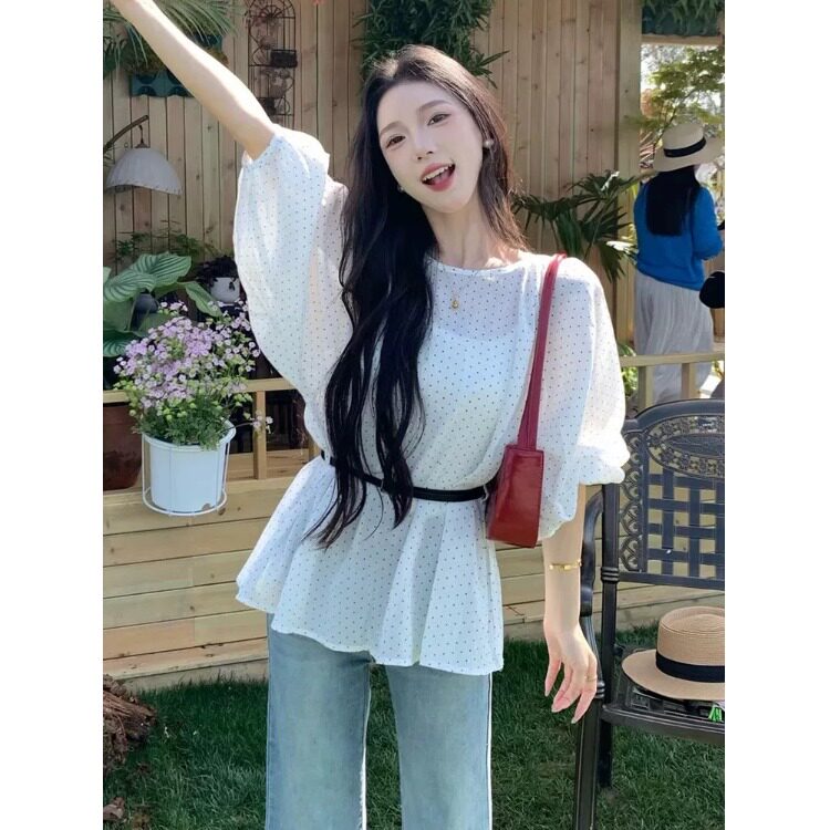 欧货高级感超好看防晒雪纺衬衫