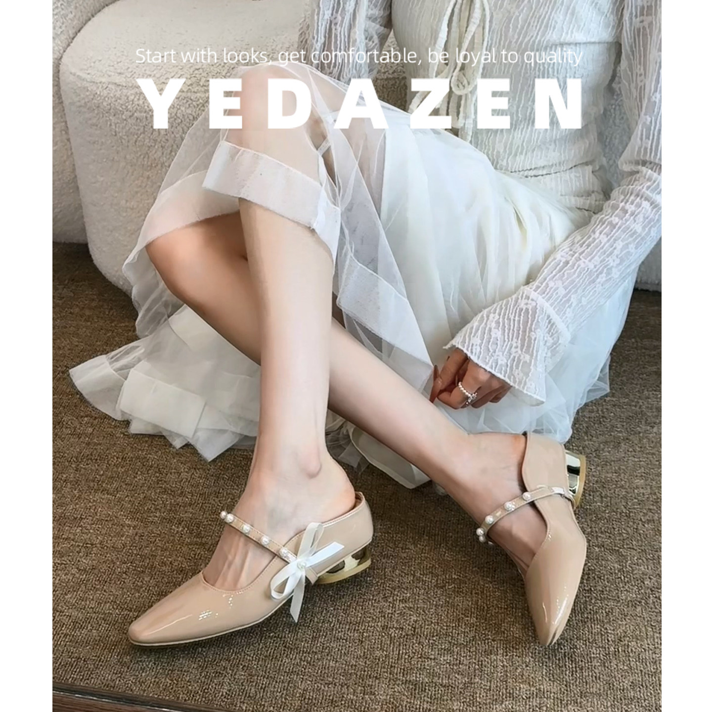 内增高包头坡跟凉鞋女夏季新款蝴蝶结高跟鞋粗跟不累脚绝美凉单鞋