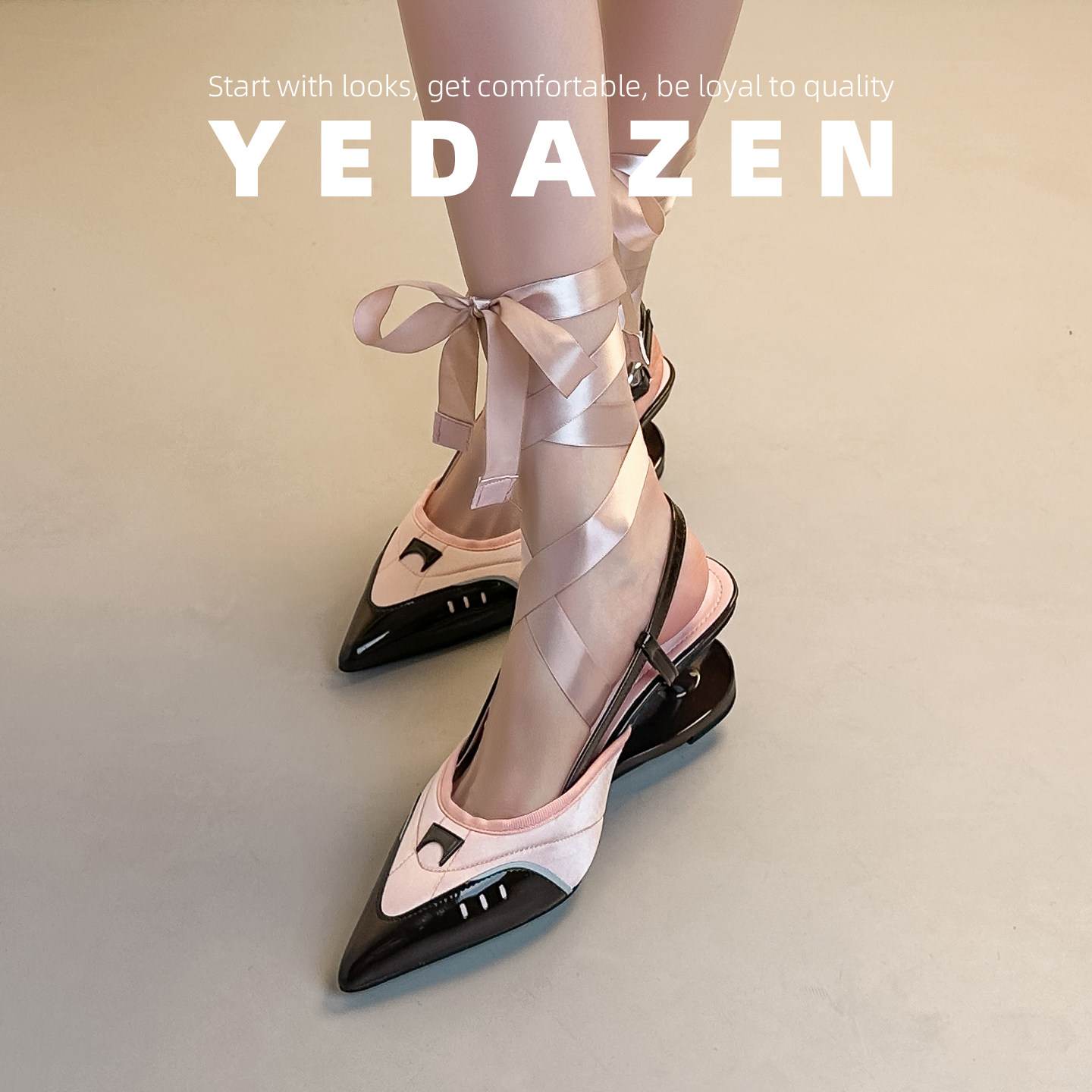 法式绑带包头凉鞋女夏季绝美异形高跟玛丽珍鞋设计感小众2026新款