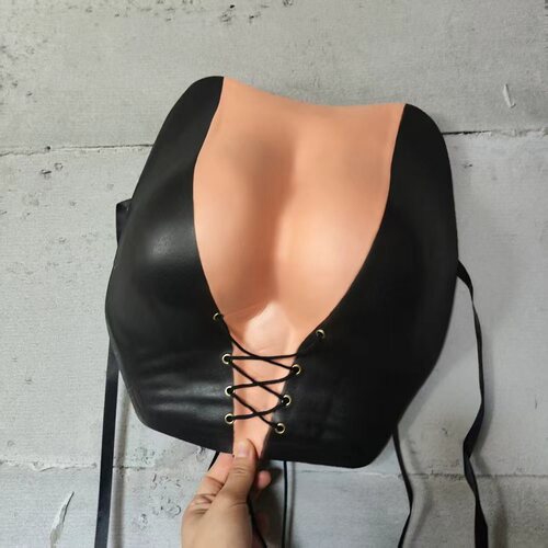 搞笑女胸婚庆接亲猫女郎假肌肉