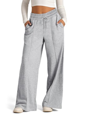 Women Wide Leg Sweatpants Baggy Lounge Travel Pants Joggers