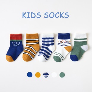 5 Pairs Cotton Kids Socks Warm Winter Socks For Baby Girls C