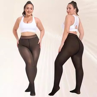 Leggings Women 连裤 Lined 袜 Sheer Tights Warm Fleece Thermal