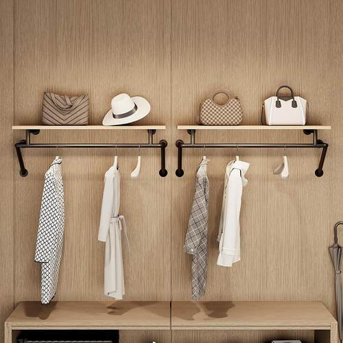 服装店展示架上墙正挂侧挂